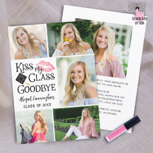 Funny Graduate KISS MEINE KLASSE GOODBYE 6 Foto Ankündigung