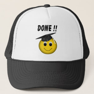 Funny Graduation Emoji "Terminé" Casquette