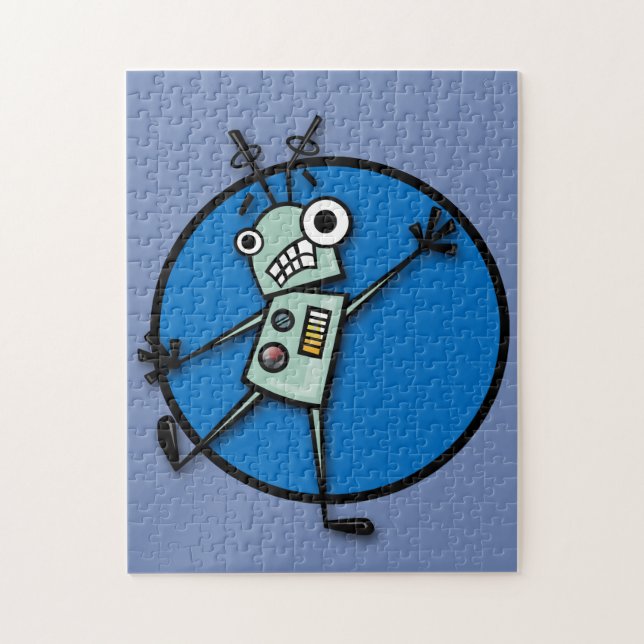 FUNNY GRAFIK-ROBOTER DARSTELLUNG DER VERTIKALEN PU (Vertikal)