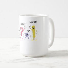 Funny Grammar Lehrer, warten, was stoppen Ich stim Kaffeetasse