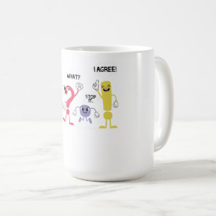 Funny Grammar Lehrer, warten, was stoppen Ich stim Kaffeetasse