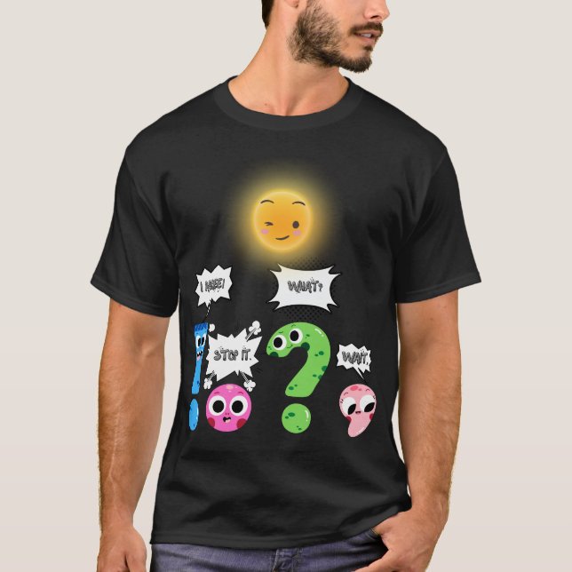 Funny Grammar warten, was stoppen Ich stimme zu T-Shirt (Vorderseite)