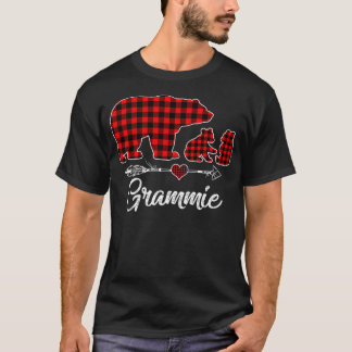 Funny Grammie Bear Kariertes Weihnachtsfest Pajama T-Shirt