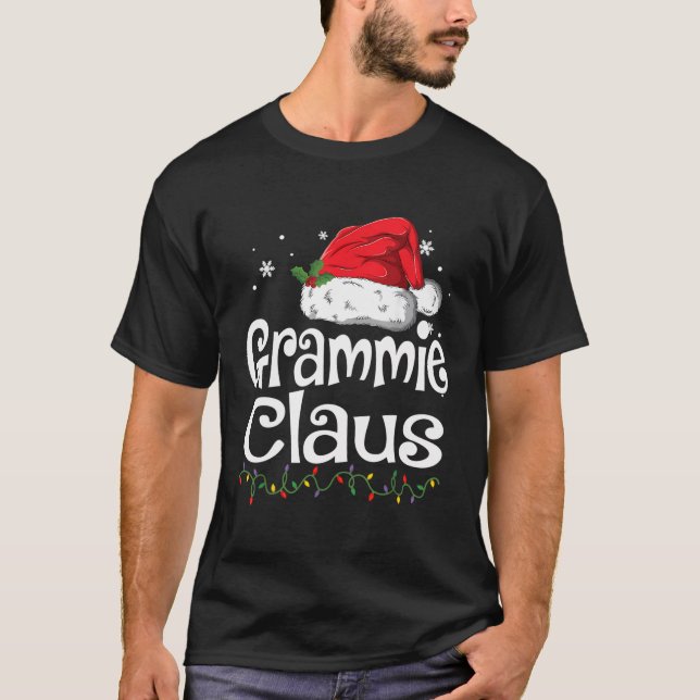 Funny Grammie Claus Weihnachts-T - Shirt Pajamas S (Vorderseite)