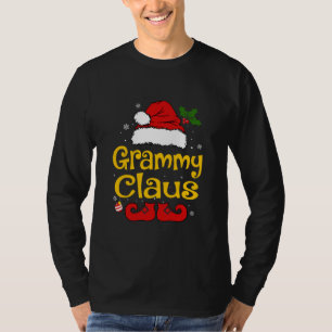 Funny Grammy Claus Christmas Pajamas Santa T-Shirt