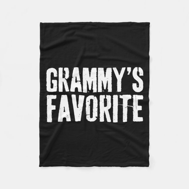 Funny Grammy’s Favorite Funny Grandparent Granhild Fleecedecke (Vorderseite)