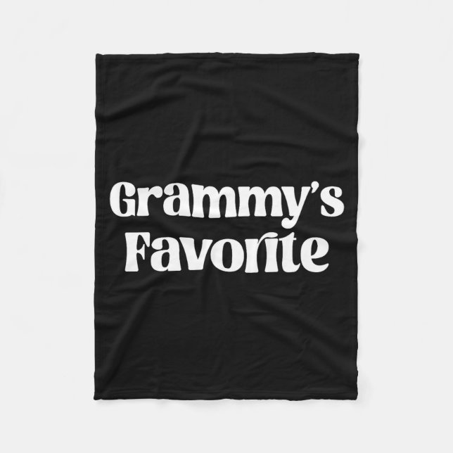 Funny Grammy’s Favorite Funny Grandparent Granhild Fleecedecke (Vorderseite)