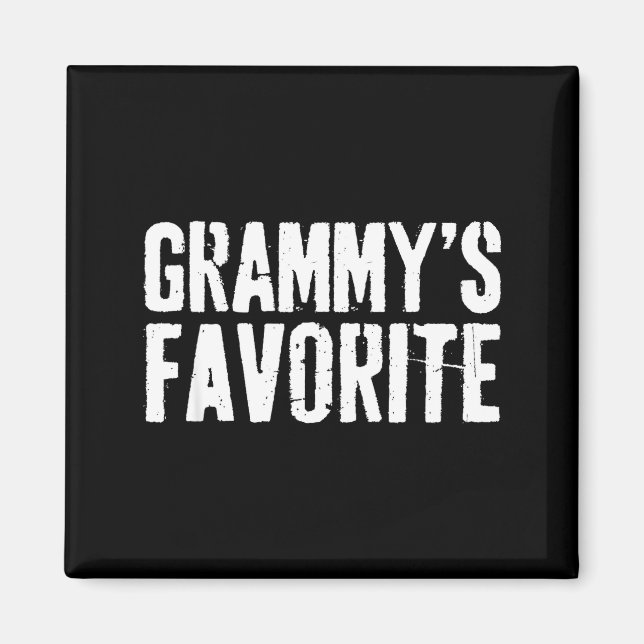 Funny Grammy’s Favorite Funny Grandparent Granhild Magnet (Vorne)