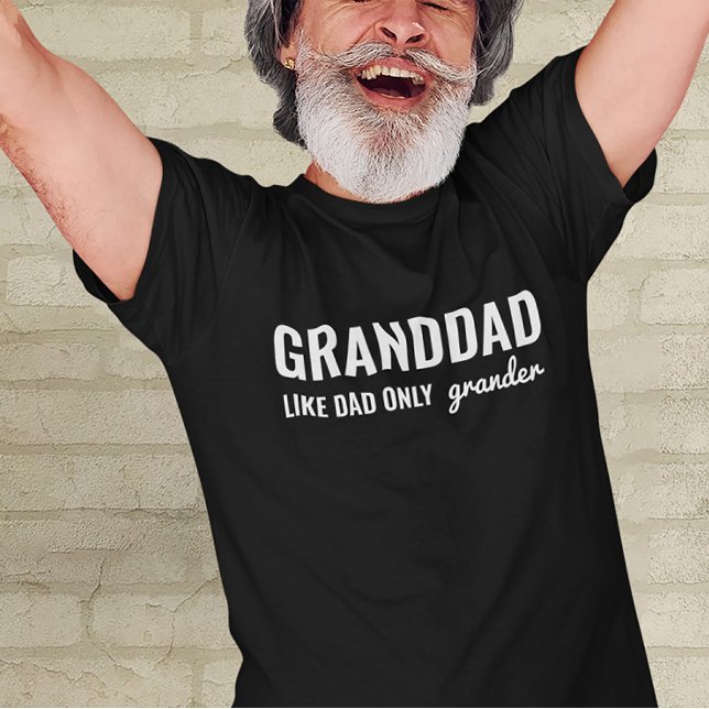 Funny GRANDDAD Wie nur Vater Grander T-Shirt (Von Creator hochgeladen)
