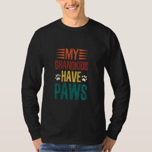 Funny Grandkids hat Paws Hund Katze Oma T-Shirt
