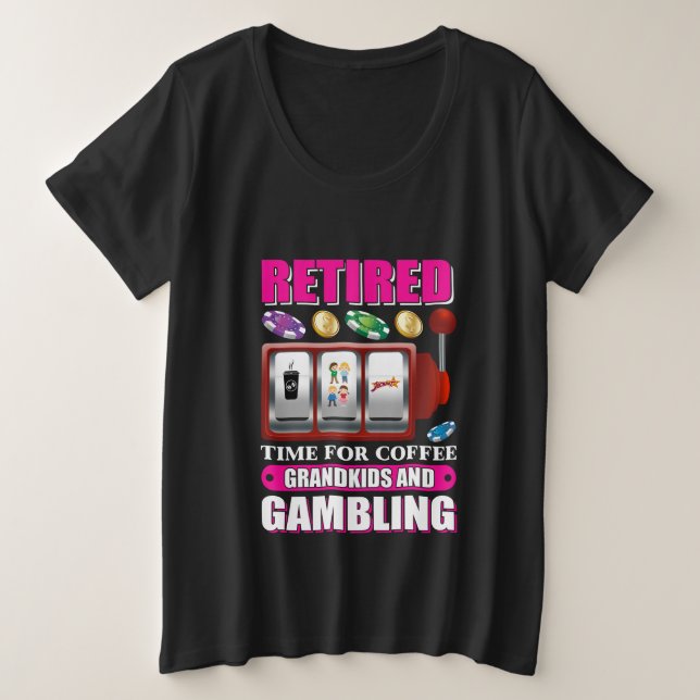 Funny Grandkids retired word art gambling (Design devant)