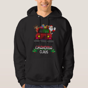 Funny Grandma Claus Christmas Truck Weihnachtsmann Hoodie