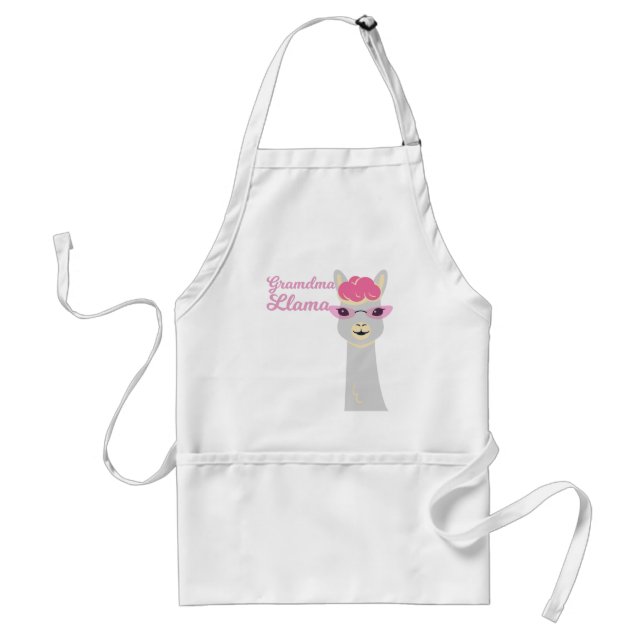 Funny Grandma Gift Grandma Llama Gift Schürze (Vorne)