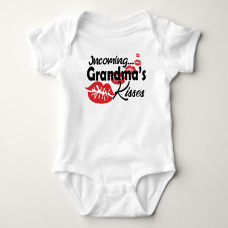 Funny Grandma Kisses Glass Baby Strampler