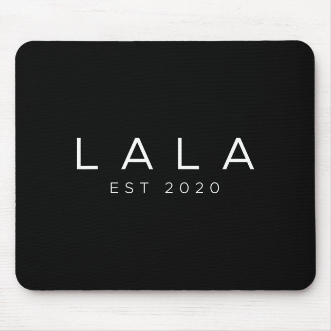 Funny Grandma Soon To Be Lala Est 2020 New Grandma Mousepad (Vorne)