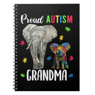 Funny Grandmas Autismus Sensibilisierungshemd für Notizblock