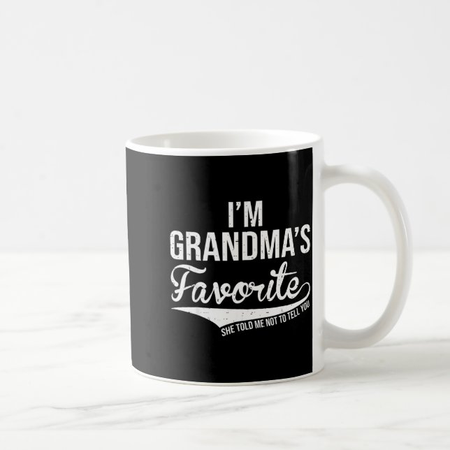 Funny Grandma's Favorite Grandson &amp; Granddaugh Kaffeetasse (Rechts)