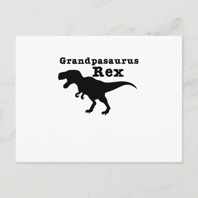 Funny Grandpa Grandpasaurus Rex Dinosaur Postkarte (Vorderseite)