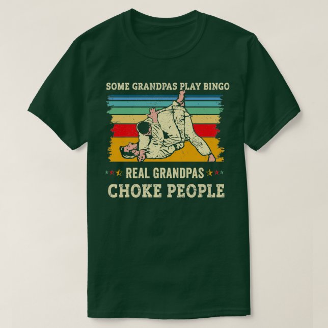 Funny Grandpa Jiujitsu Grandpa Jiu Jitsu Grandpa J T-Shirt (Design vorne)