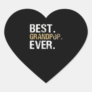 Funny Grandson   Bester Großpop je Herz-Aufkleber