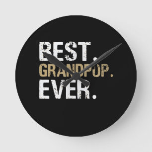 Funny Grandson Bester Großpop je Runde Wanduhr