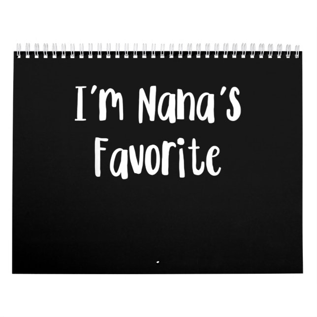 Funny Grandson | Ich bin Nanas Liebling Kalender (Titelbild)