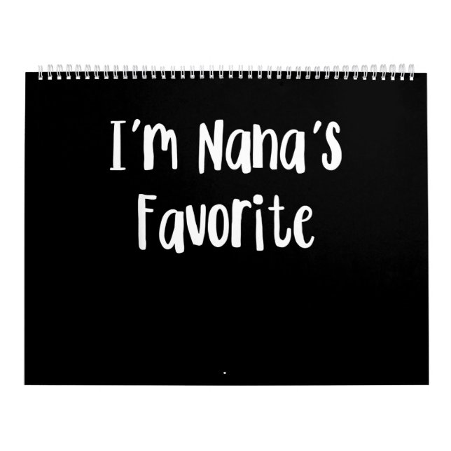 Funny Grandson | Ich bin Nanas Liebling Kalender (Titelbild)