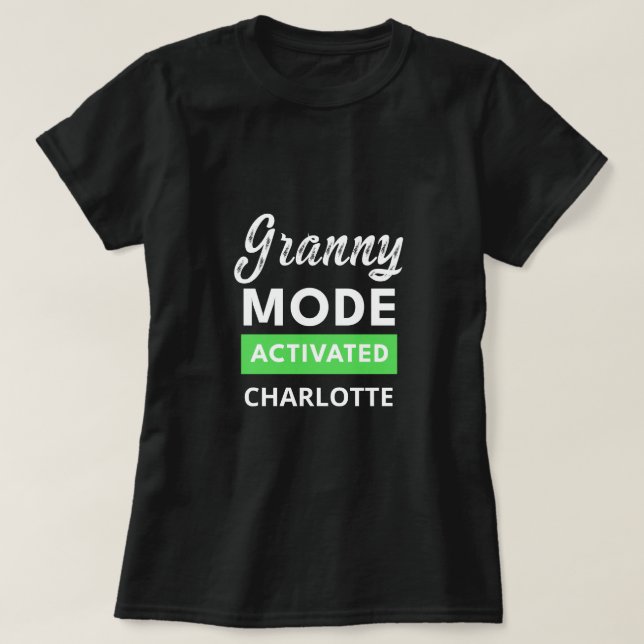 Funny granny Custom Großmutter Mütter Tagesgeschen T-Shirt (Design vorne)