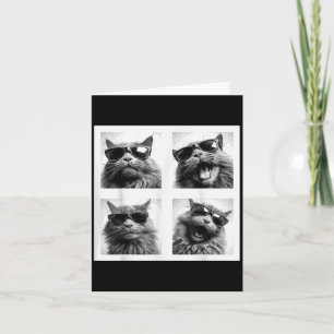 Funny Graphic Cat Fotobooth Selfie Funny _1 Karte