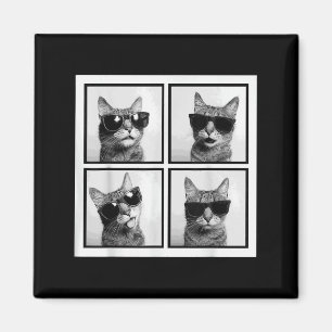 Funny Graphic Cat Fotobooth Selfie Funny _3 Magnet