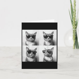 Funny Graphic Cat Fotobooth Selfie Funny _4 Karte