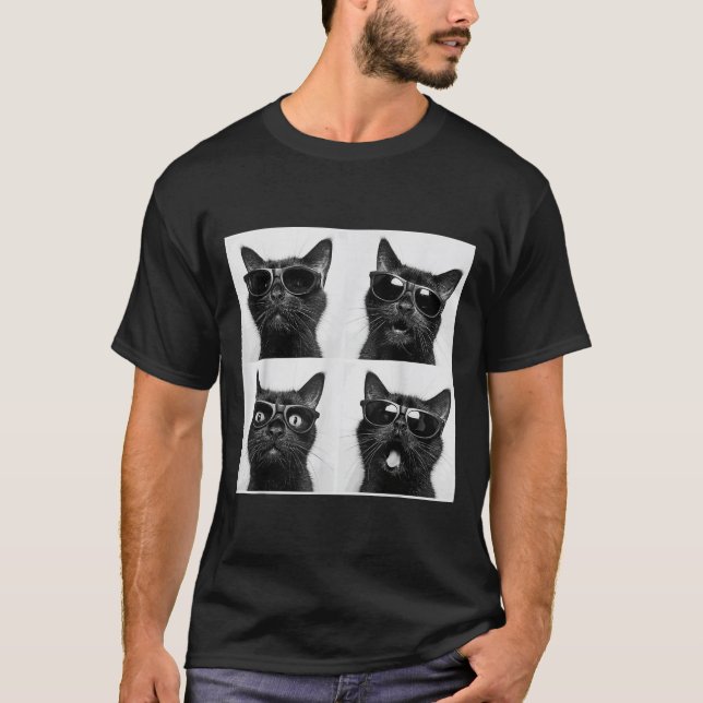Funny Graphic Cat Fotobooth Selfie Funny _5 T-Shirt (Vorderseite)
