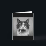 Funny Graphic Cat Rauchen Erwachsene Funny Karte<br><div class="desc">Funny Graphic Cat Rauchen Erwachsene Funny</div>