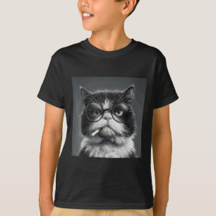 Funny Graphic Cat Smoking Erwachsene Funny _2 T-Shirt