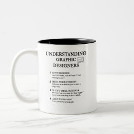 Funny Graphic Designer Definitionen Zweifarbige Tasse