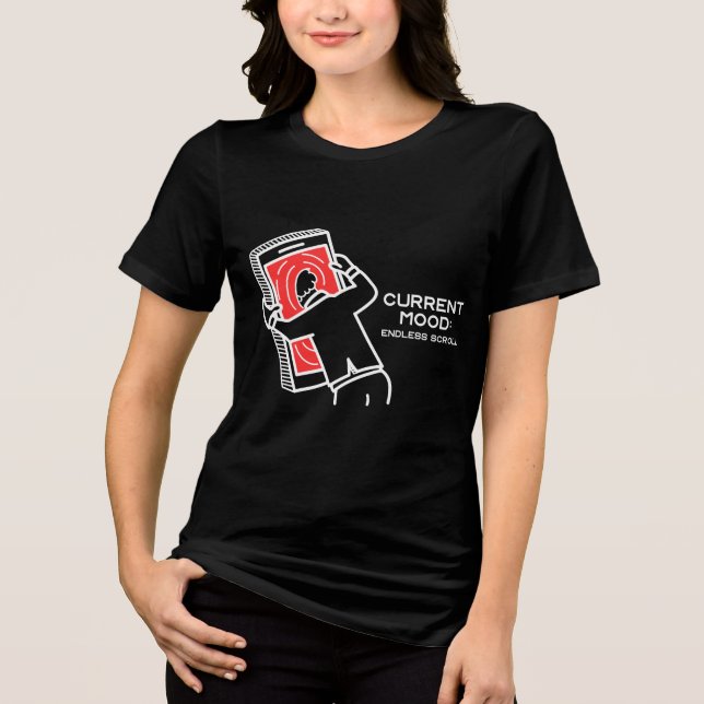 Funny graphic tee für endlose Scrollsitzungen (Vorderseite)