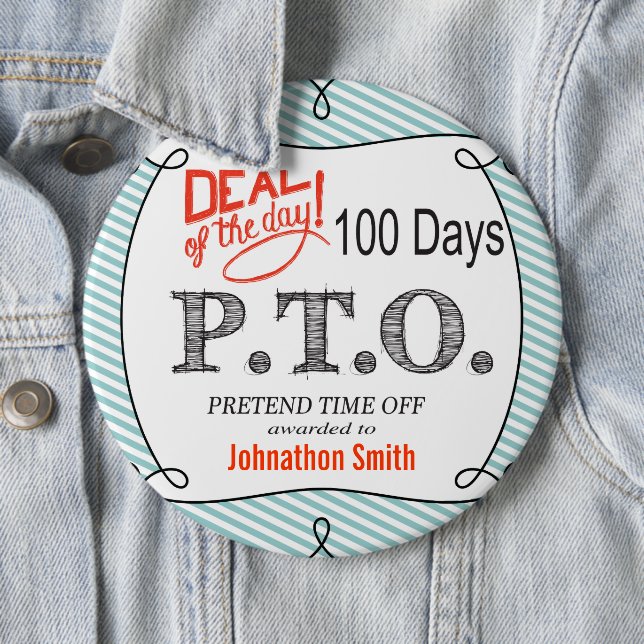 Funny gratuliert dazu, so zu tun, als wäre die Zei Button (Beispiel)