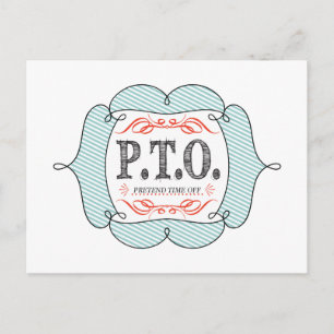 Funny gratuliert dazu, so zu tun, als wäre die Zei Postkarte