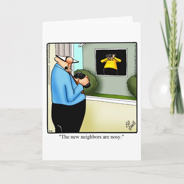 Funny gratuliert Neue Zuhause Grußkarte Karte (Vorderseite)