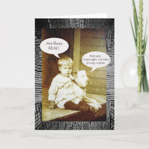 Funny gratuliert zur Brustvergrößerung Karte