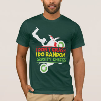 Funny Gravity Check Cyclist Shirt | Bold Minimalis