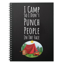 Funny Great Camping Gifts Friends Adventure Camper Notizblock