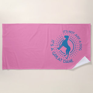 Funny Great Dane Dusche Vorhang Wash Tuch Strandtuch