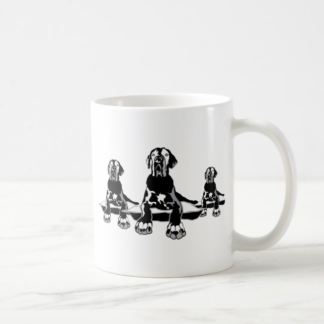 Funny Great Dane Ilios Kaffeetasse (Rechts)