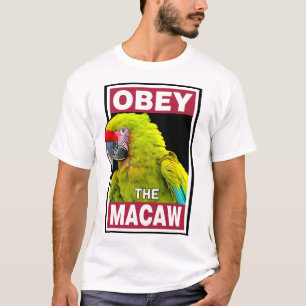Funny Great Green Macaw - Vogelkunst T-Shirt