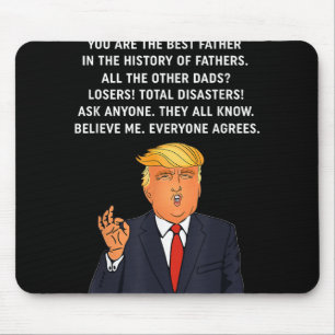 Funny Great Vater Donald Trump Fathers Day T-Shirt Mousepad