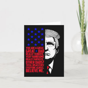 Funny Great Vater Donald Trump Vatertag Geschenk T Karte