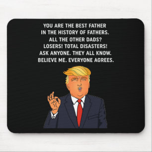 Funny Great Vater Donald Trump Vatertag Geschenk T Mousepad
