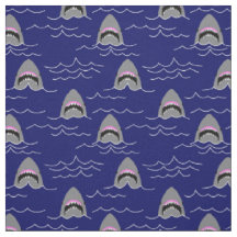 Funny Great White Sharks and Ocean Waves Muster