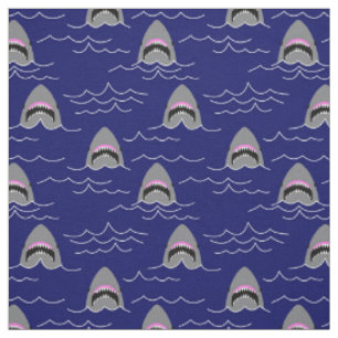 Funny Great White Sharks and Ocean Waves Muster Stoff